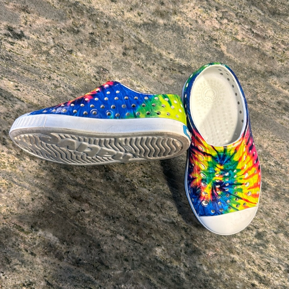 Native kids rainbow sneakers